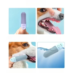 Cepillo dental de silicona para gatos y perros - Limpieza con dedal