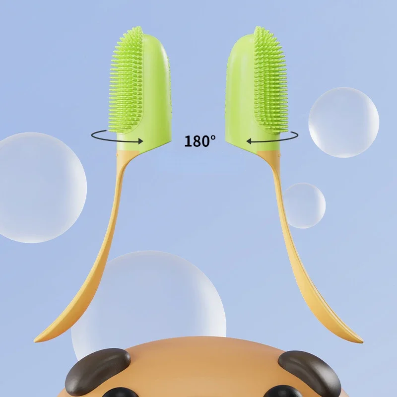 Cuidado de limpieza dental de silicona para mascotas, envoltura para dedos, herramienta de limpieza bucal para perros y gatos, suministros para cepillos de dientes para dedos