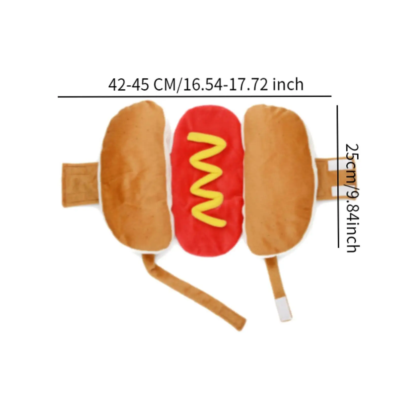 Hot Dog Pet Costume Decorative Halloween Costume for Small Medium Big Dogs