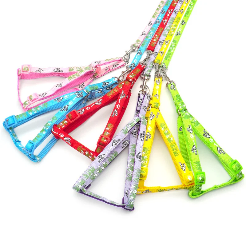 Arnés de moda para perros y gatos, arnés ajustable, chaleco, Collar para cachorros, perros pequeños y medianos, correa para exteriores, cinturón para caminar - imagen 4