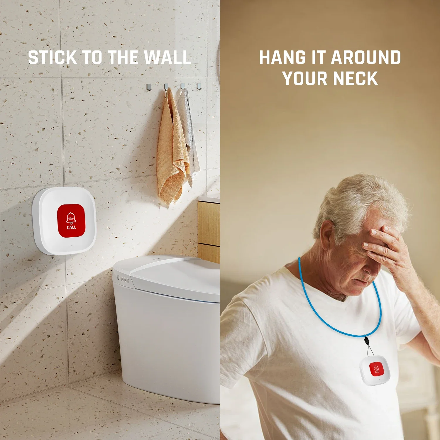 Alarma WiFi SOS con botón y buscapersonas para ancianos - imagen 4