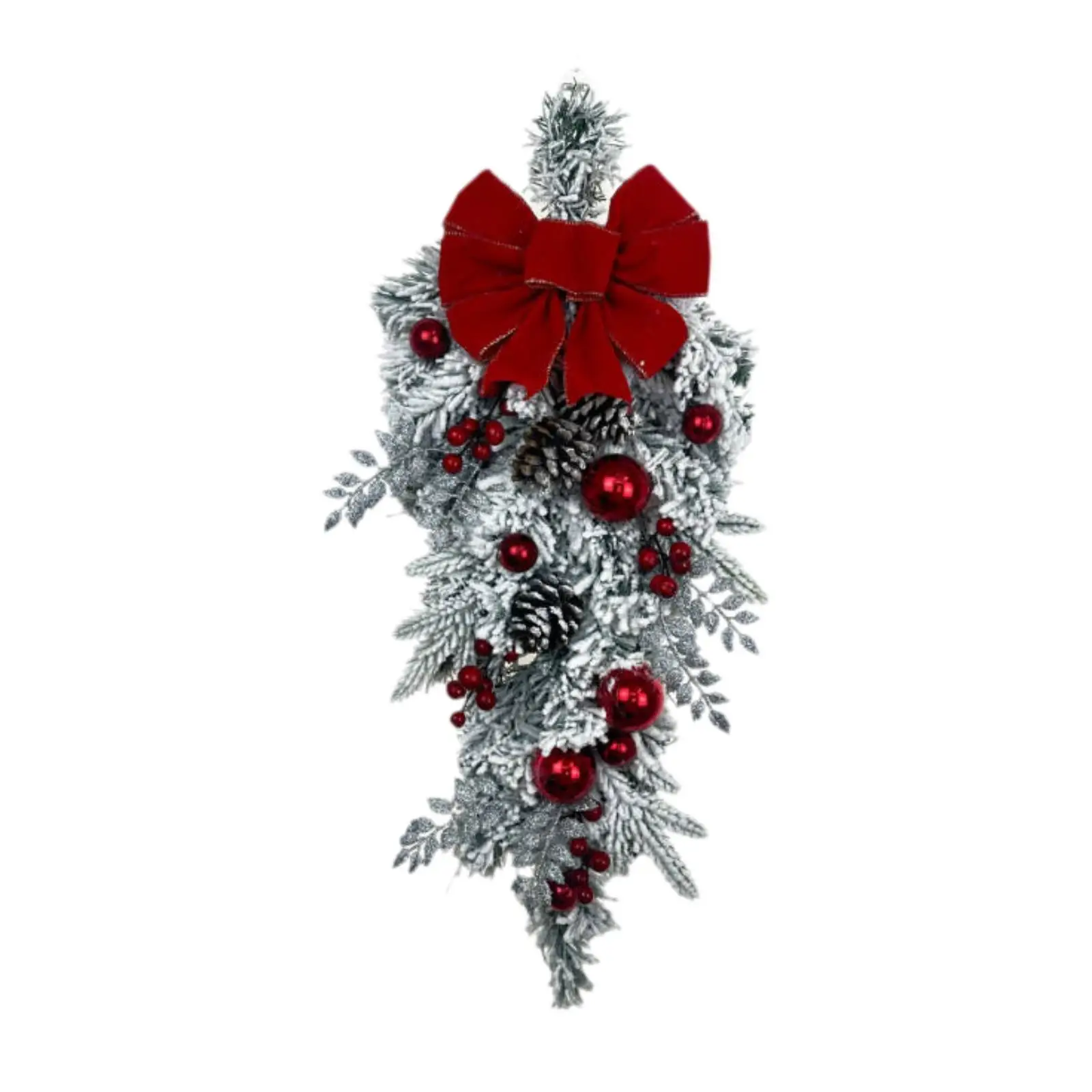 Christmas Wreath, Hanging Ornament, Front Door Wreath, Artificial Wreath, for Indoor Outdoor