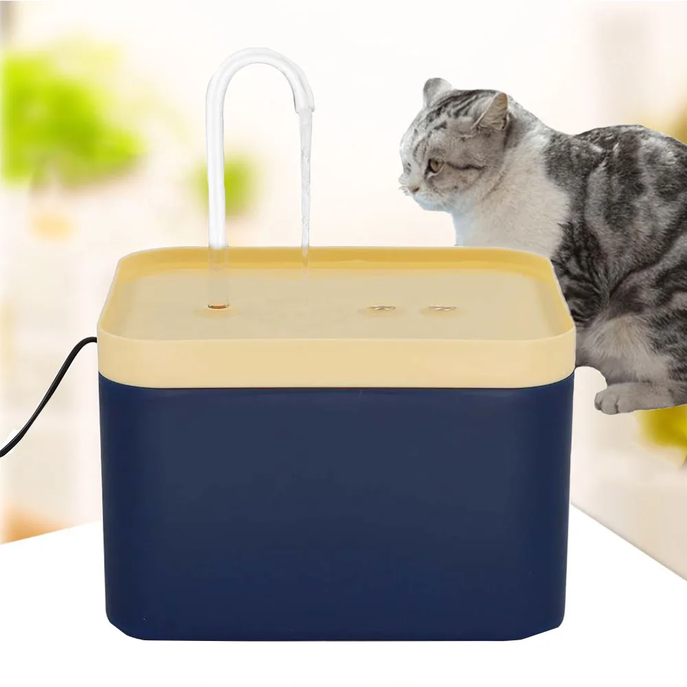 Fuente de agua automática para mascotas con circulación ciautomática, dispensador continuo de flujo fresco para gatos y perros con diseño de bomba silenciosa