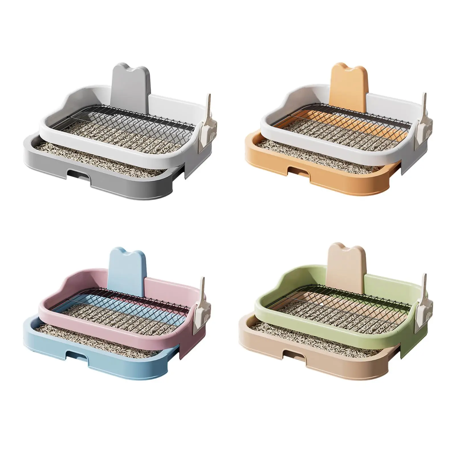 Dog Toilet Dog Litter Box for Small to Medium Dogs Mesh Grid Dog Potty Tray