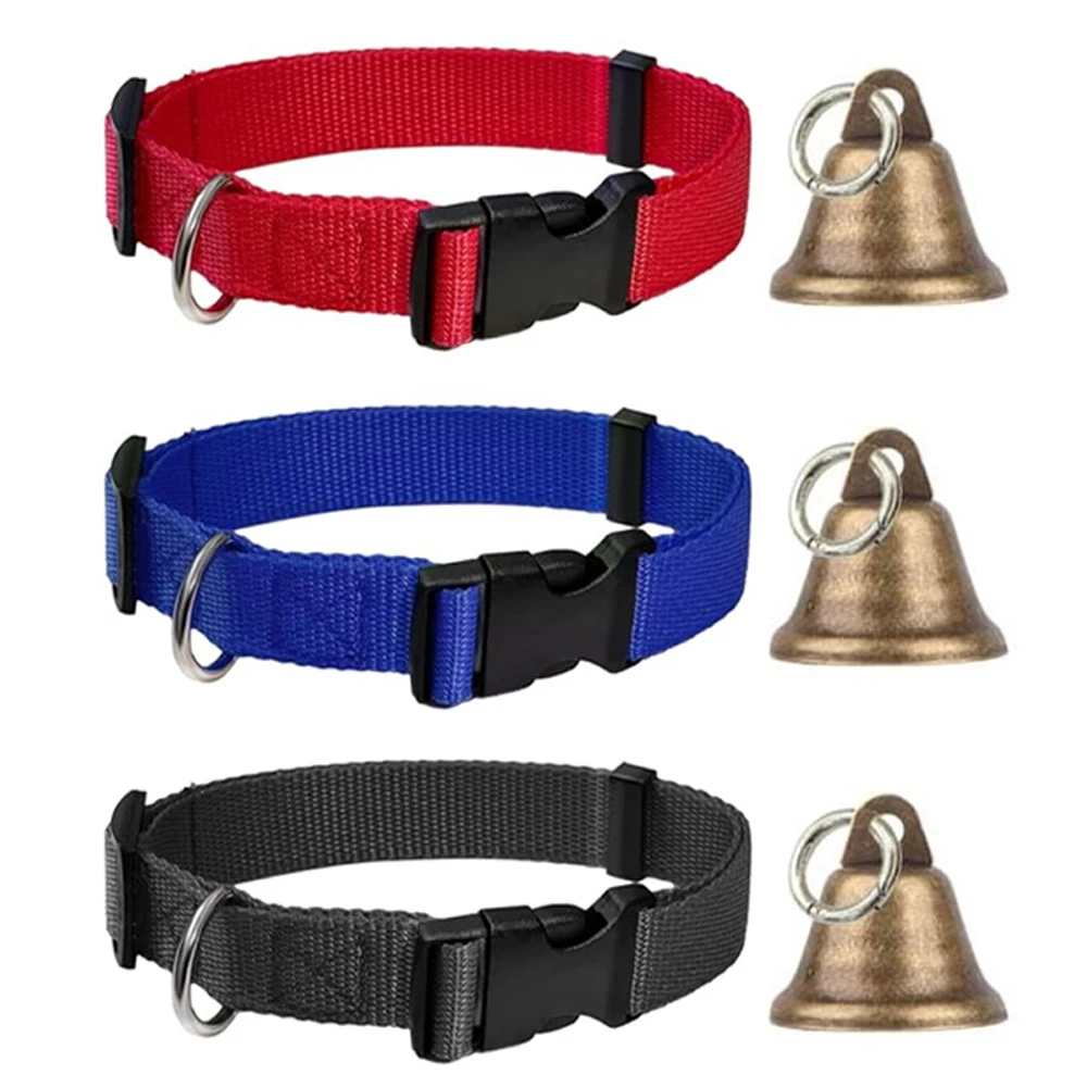 Collares de cabra con campanas, campanas para pastoreo de ovejas y caballos, Collar ajustable para mascotas, campana fuerte antipérdida para animales de granja pequeños, ovejas y vacas, 1 ud. - imagen 3
