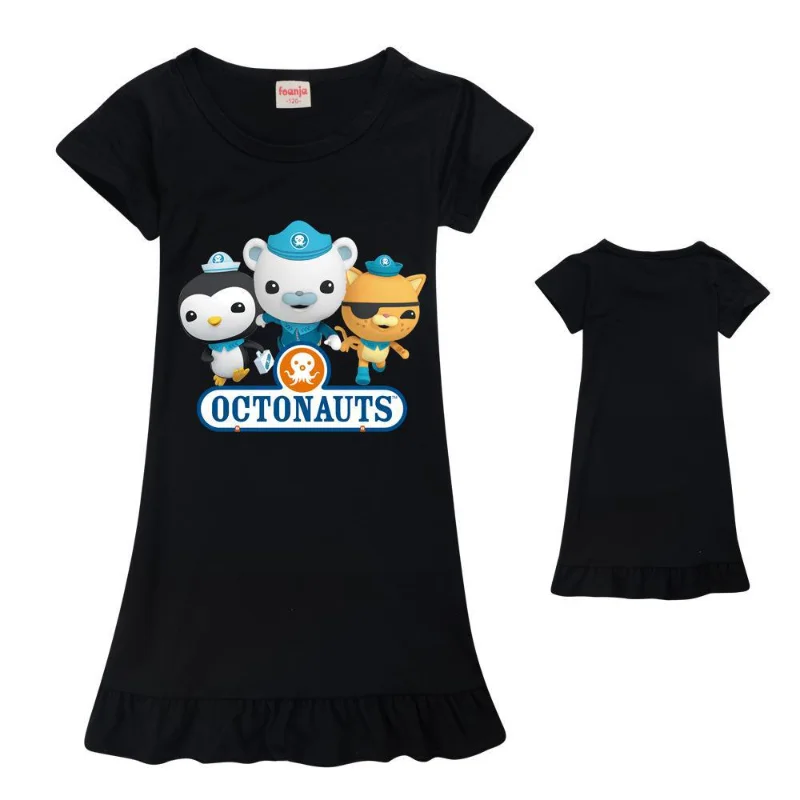 Octonauts-ropa de dibujos animados de Anime para niños, ropa de dormir de dibujos animados de verano, camisón para niñas, vestidos informales de Cosplay, pijamas para niños, regalo - imagen 2