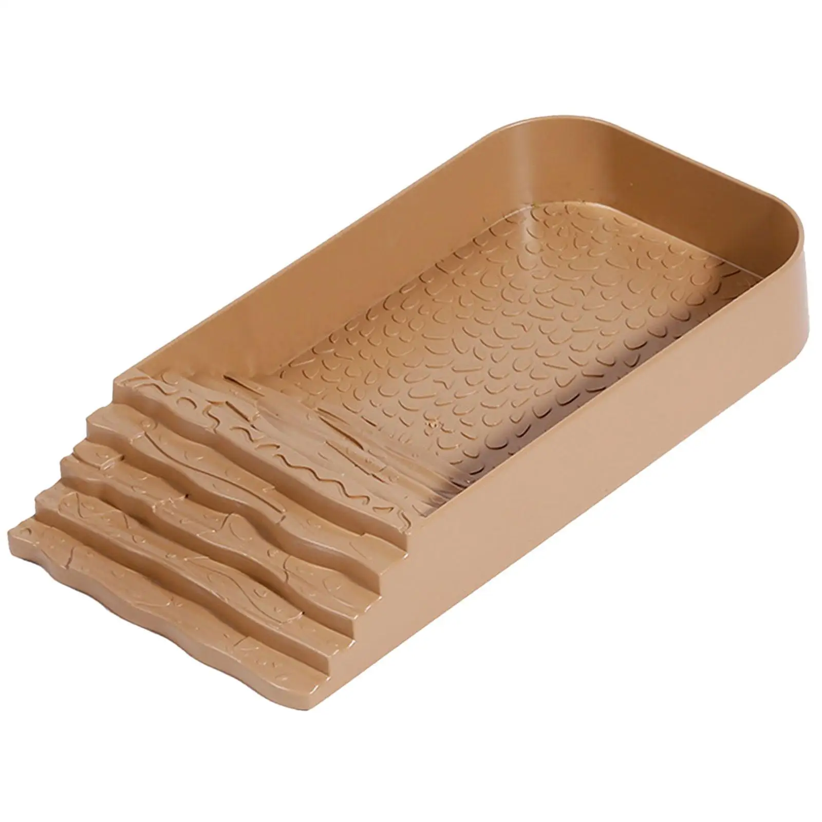 Reptile Water Dish with Ramp Lizards Habitat for Turtle Hamster Leopard