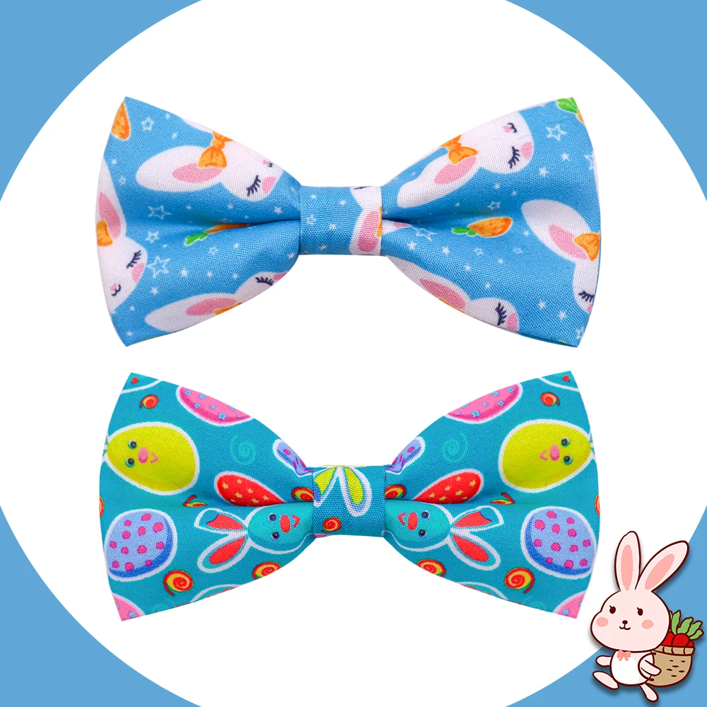 20/50 Uds. Pajaritas dobles para perros, pajarita extraíble de Pascua para perros, Collar para mascotas, accesorios para conejos y perros - imagen 3