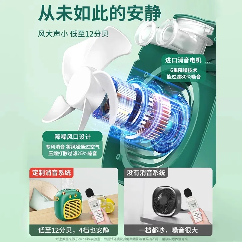 Nuevo aire acondicionado para mascotas, artefacto de refrigeración, ventilador pequeño para el hogar, perro, gato, conejo, Enfriador de verano, ventilador de aire acondicionado eléctrico silencioso - imagen 5