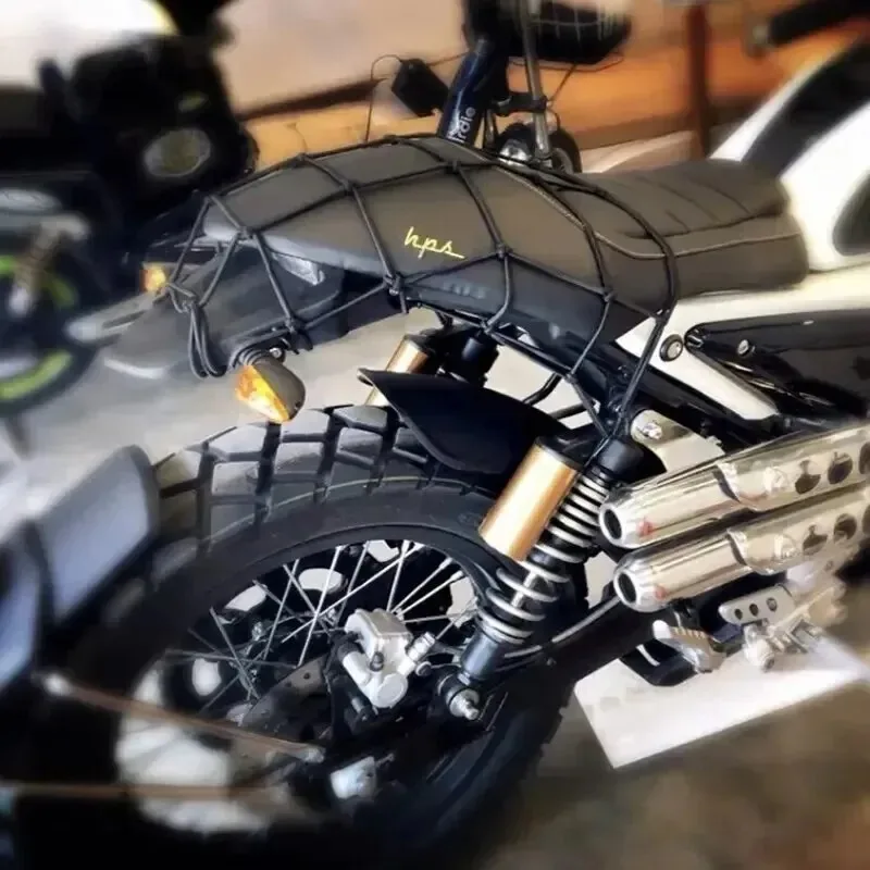 40x40cm motocicleta 6 ganchos red elástica para almacenamiento de motocicleta casco tanque equipaje gancho malla accesorios de motocicleta