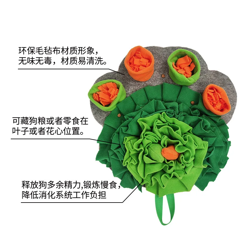Almohadilla con olor a garra de Color para mascotas, juguetes de entretenimiento para perros, pérdida de peso, comida lenta, manta de juguete de franela, productos para mascotas - imagen 4