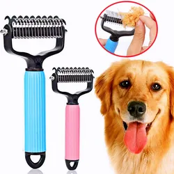 Peine quitapelusas doble cara para perros – Desenredador antipelusas