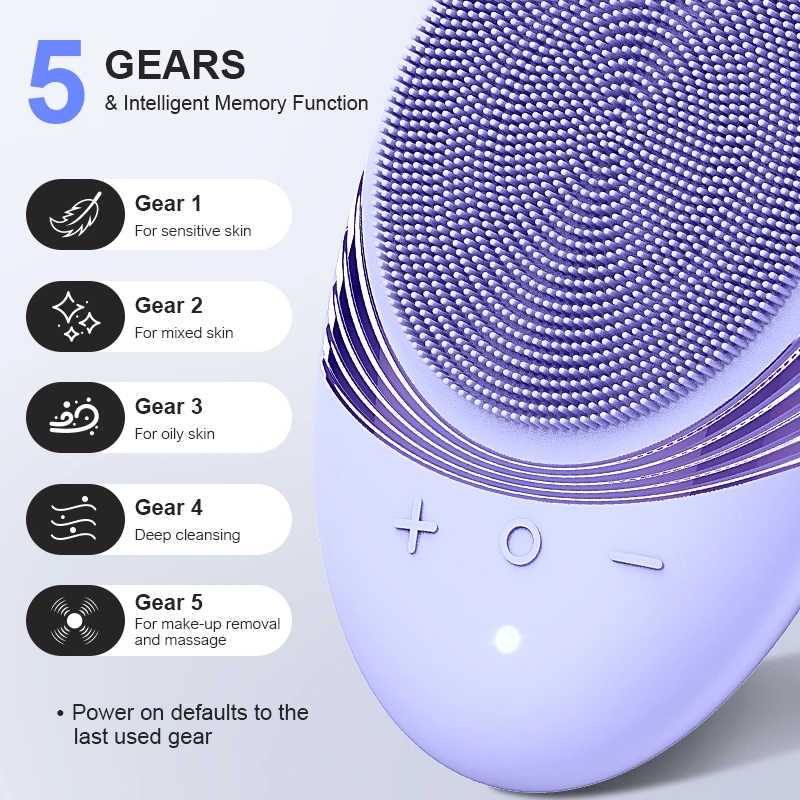 Cepillo limpieza facial eléctrico recargable para gatos y perros - imagen 3