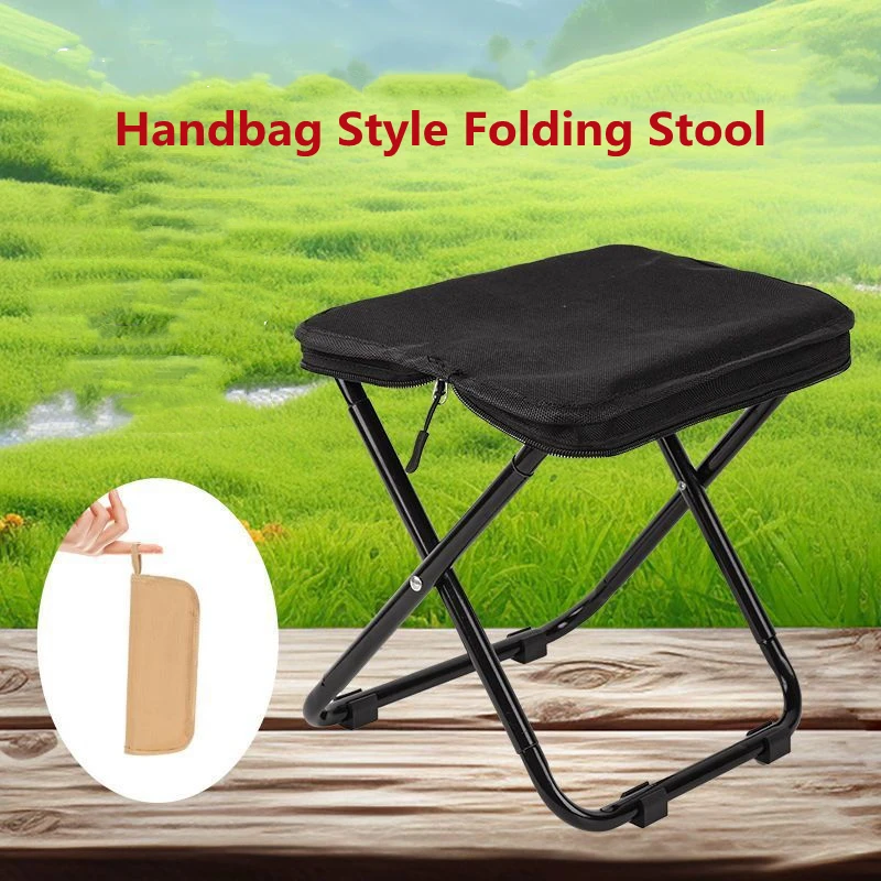 Silla plegable portátil multifuncional para picnic al aire libre, taburete de pesca ultraligero, taburete de viaje, accesorios de pesca