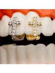 Joyería dental cobre circonio – Accesorio un diente estilo Y2K