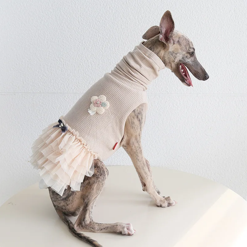 Abrigo de lana para perro con cuello alto – Chaqueta invierno gruesa - imagen 4