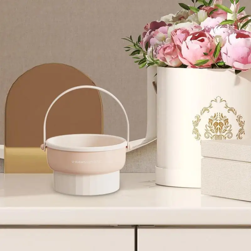 Organizador de brochas cosméticas 2 en 1, limpiador de brochas de maquillaje con soporte de secado, portátil, caja de secado y almacenamiento de silicona - imagen 4