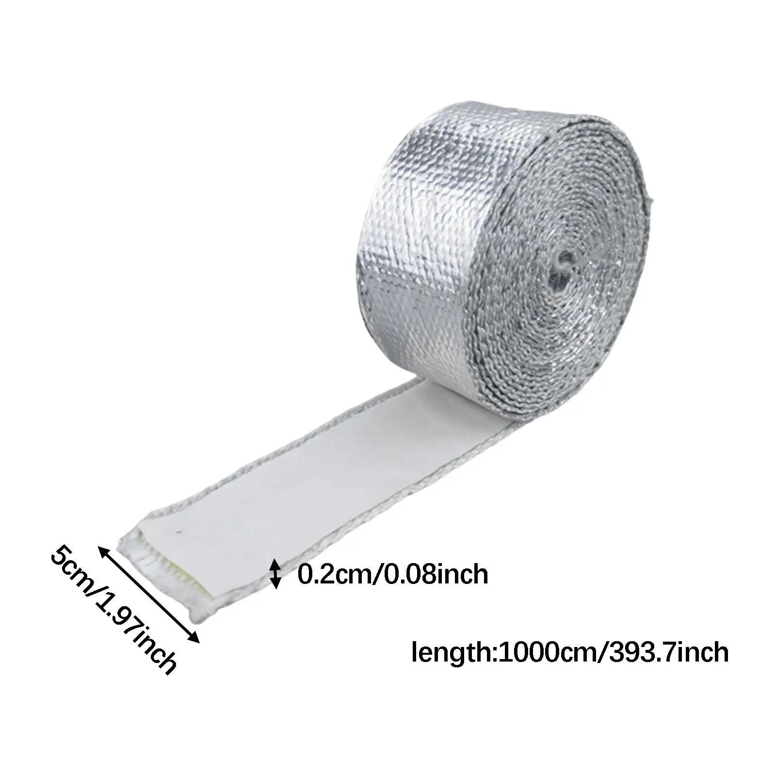 Fiberglass Aluminum Foil Tape Sturdy Versatile Adhesive High Temp Thermal Insulation for Furnace Repair Ductwork Pipe Sealing