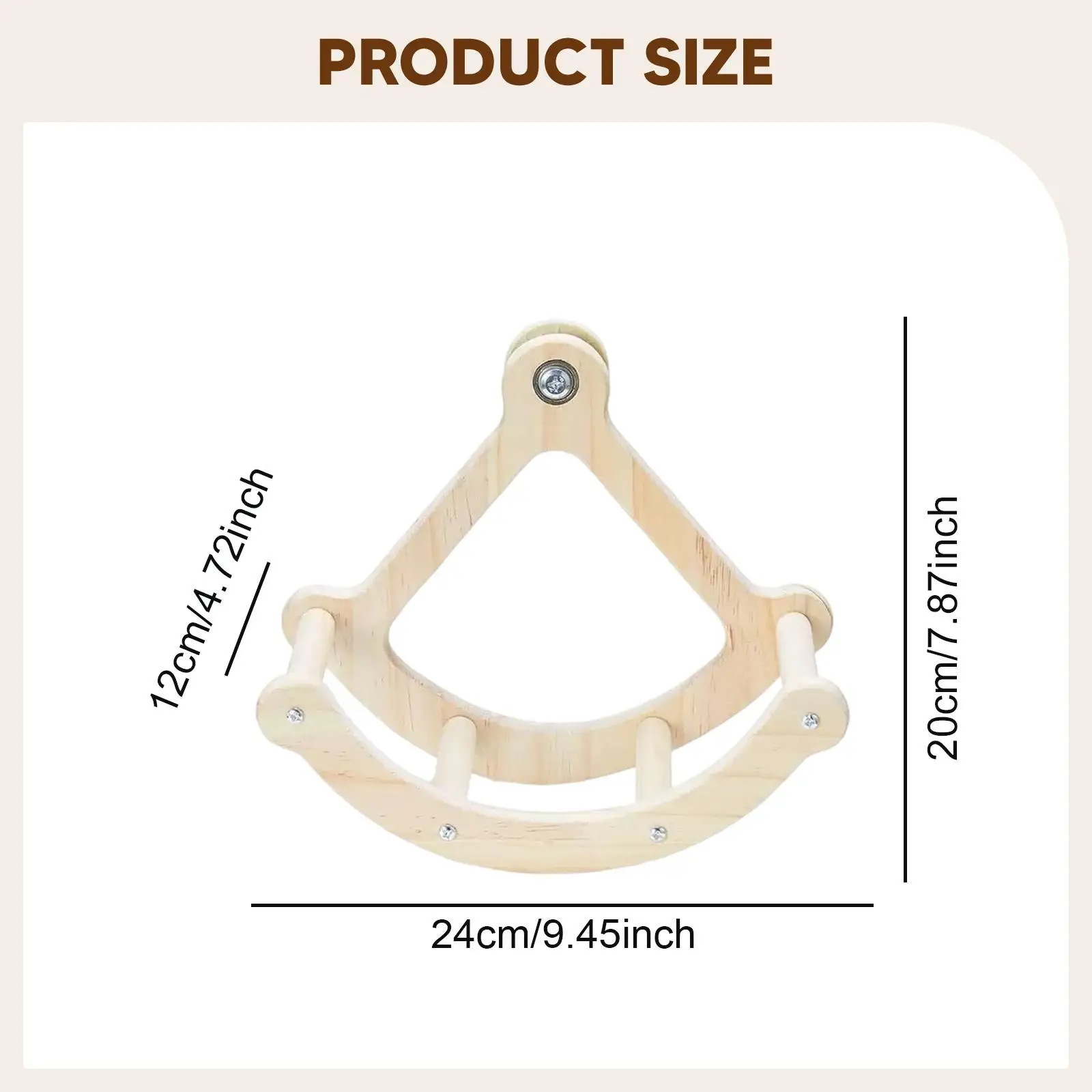 Bird Perch Toy Intelligence Puzzle Birdcage Accessories Interactive Rocking Parakeet Toy for Budgie