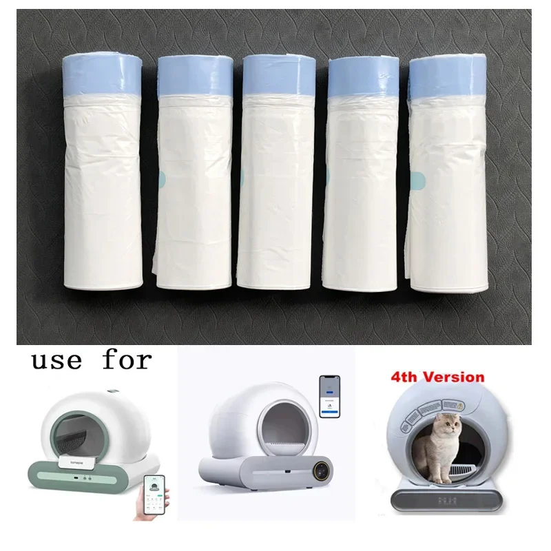 Bolsas de arena para gatos para caja de arena automática, revestimientos de arena para gatos extragruesos para MeoWant/catlink/Tonepie Toilette - imagen 2