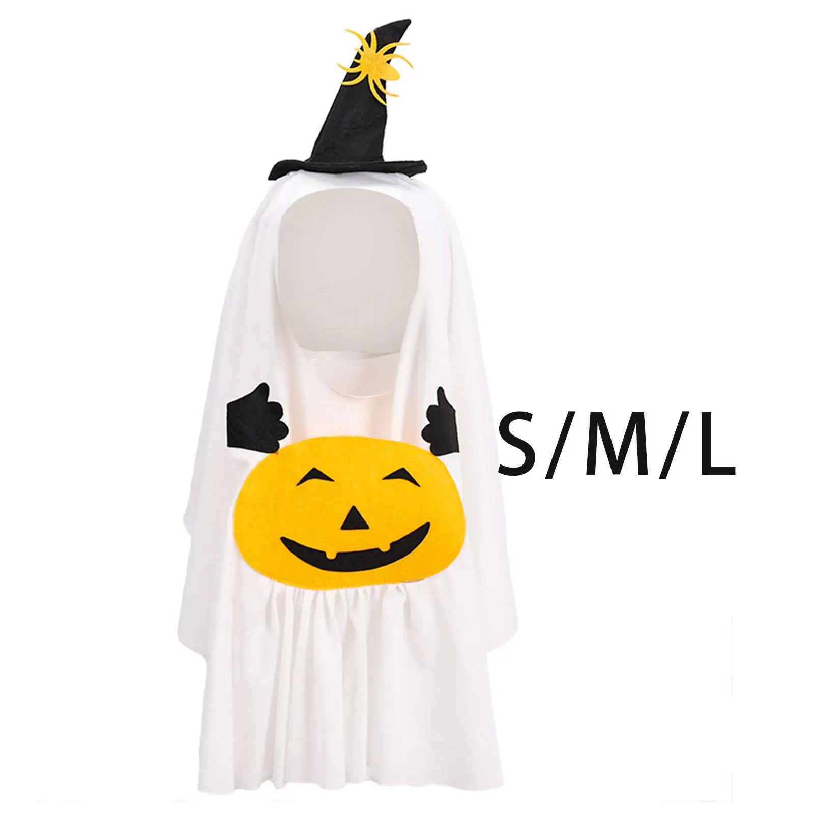 Halloween Ghost Pumpkin Dog Costume Pet Clothes for Holiday Festival Party