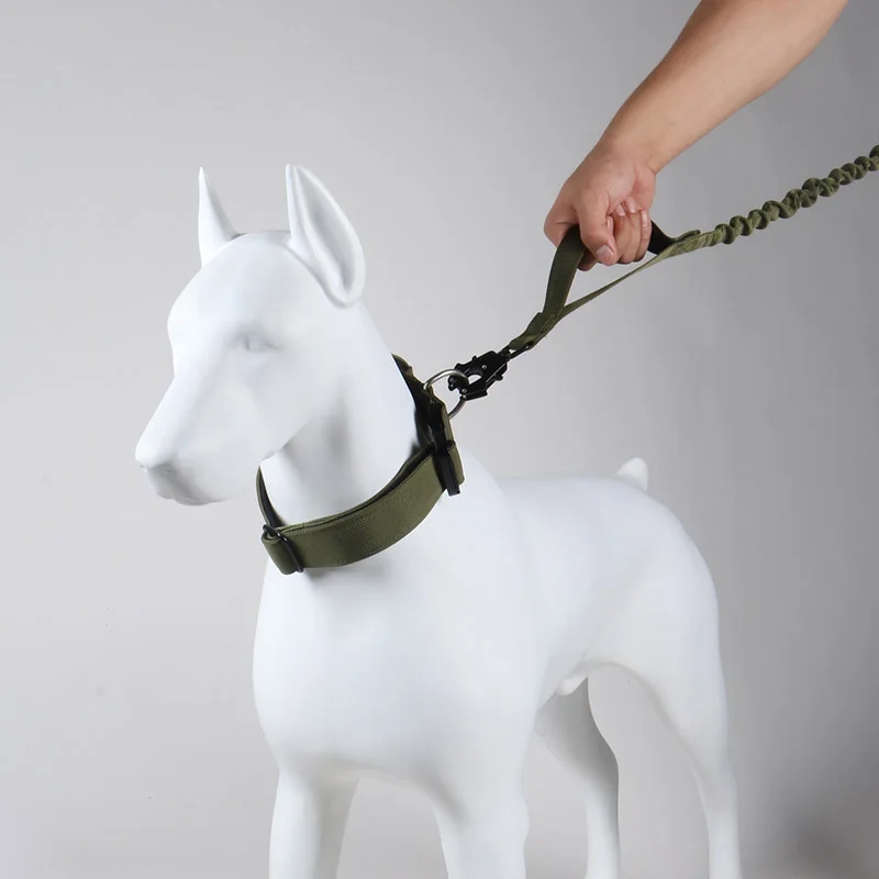 Correa táctica para perros, plomo de entrenamiento resistente, cuerda de tracción a prueba de explosiones para perros de razas grandes, plomo ajustable para caminar al aire libre - imagen 4