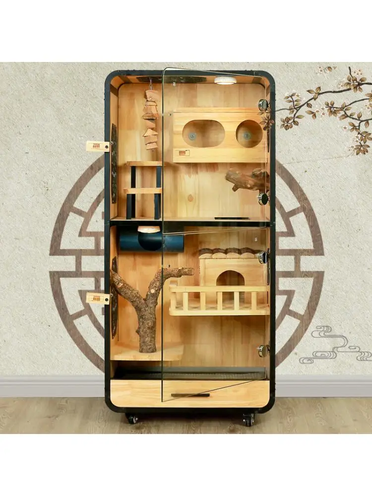 Villa superior de Chinchilla grande de lujo, casa nido de hielo para mascotas de gran tamaño, jaula pequeña para mascotas - imagen 4