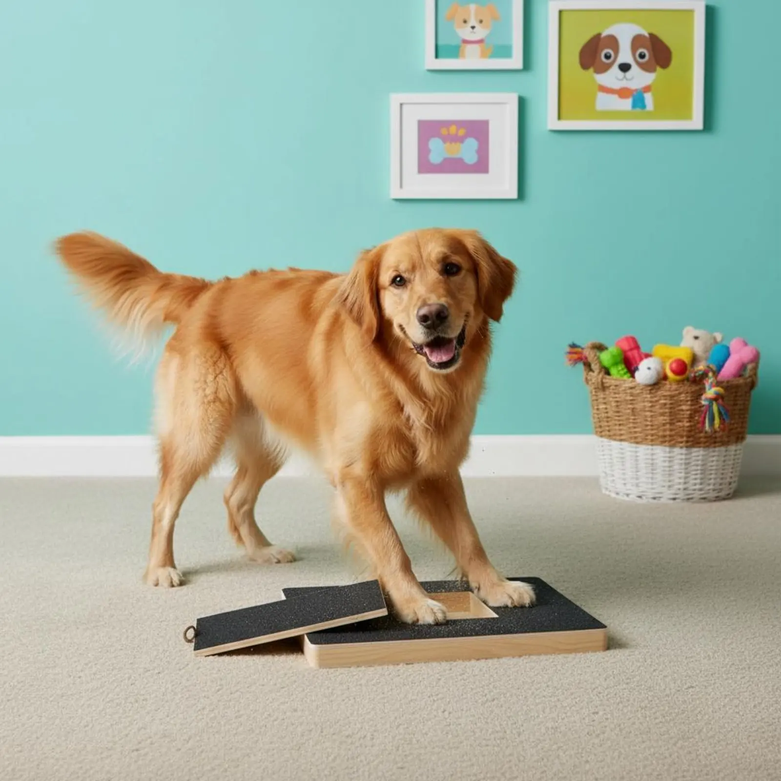 Tabla rascadora de uñas para perros con cajón de premios - imagen 3