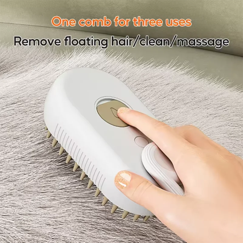 Cepillo 3 en 1 para gatos y perros – Baño, masaje y limpieza - imagen 2