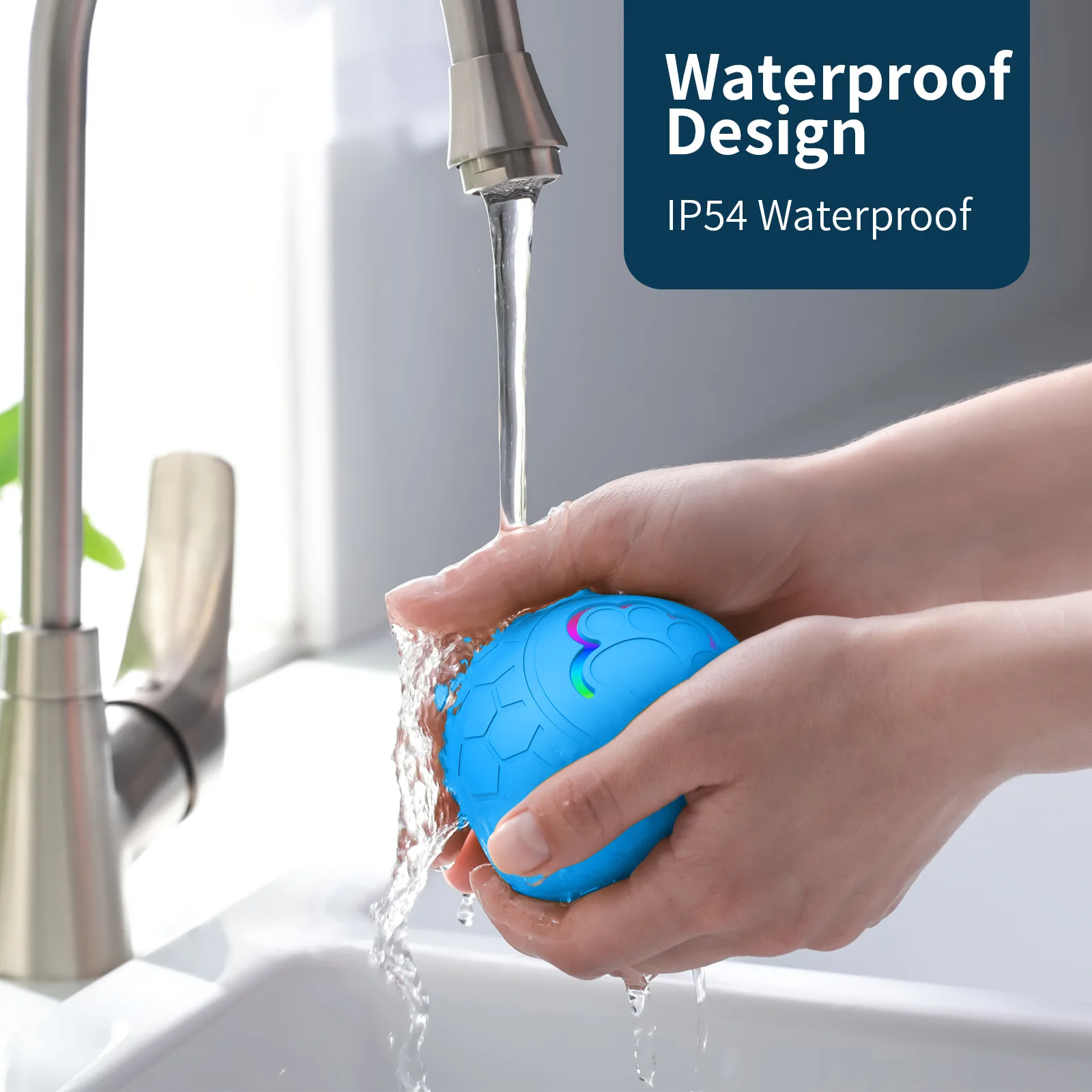 OUZEY-pelota inteligente para perro, juguete eléctrico con Control remoto, resistente a las mordeduras, entrenamiento interactivo para mascotas - imagen 4