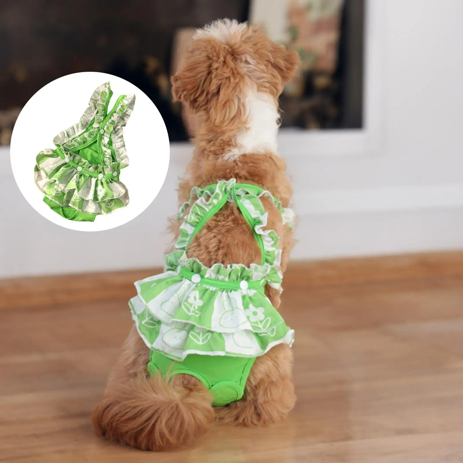 Dog Dress High Absorbency Puppy Sanitary Panties for Small Medium Large Dog