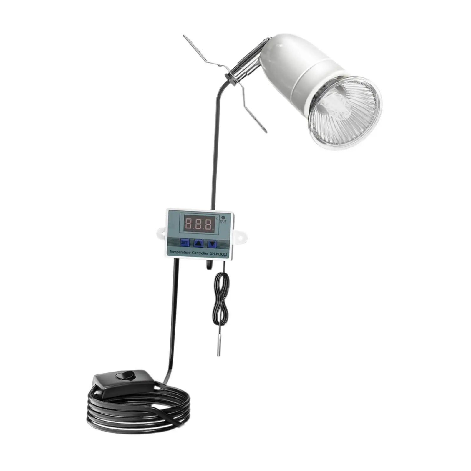 Soporte de lámpara de calor para reptiles, pantalla de cúpula resistente, soporte Flexible, soporte de lámpara para tortugas, anfibios, incubadoras de jaula, serpiente dragón - imagen 3