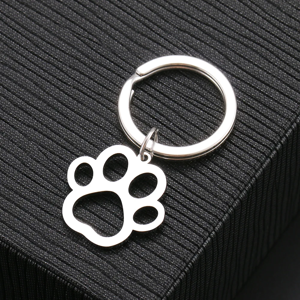 Llavero de pata de perro en acero inoxidable - accesorio para llaves - imagen 5