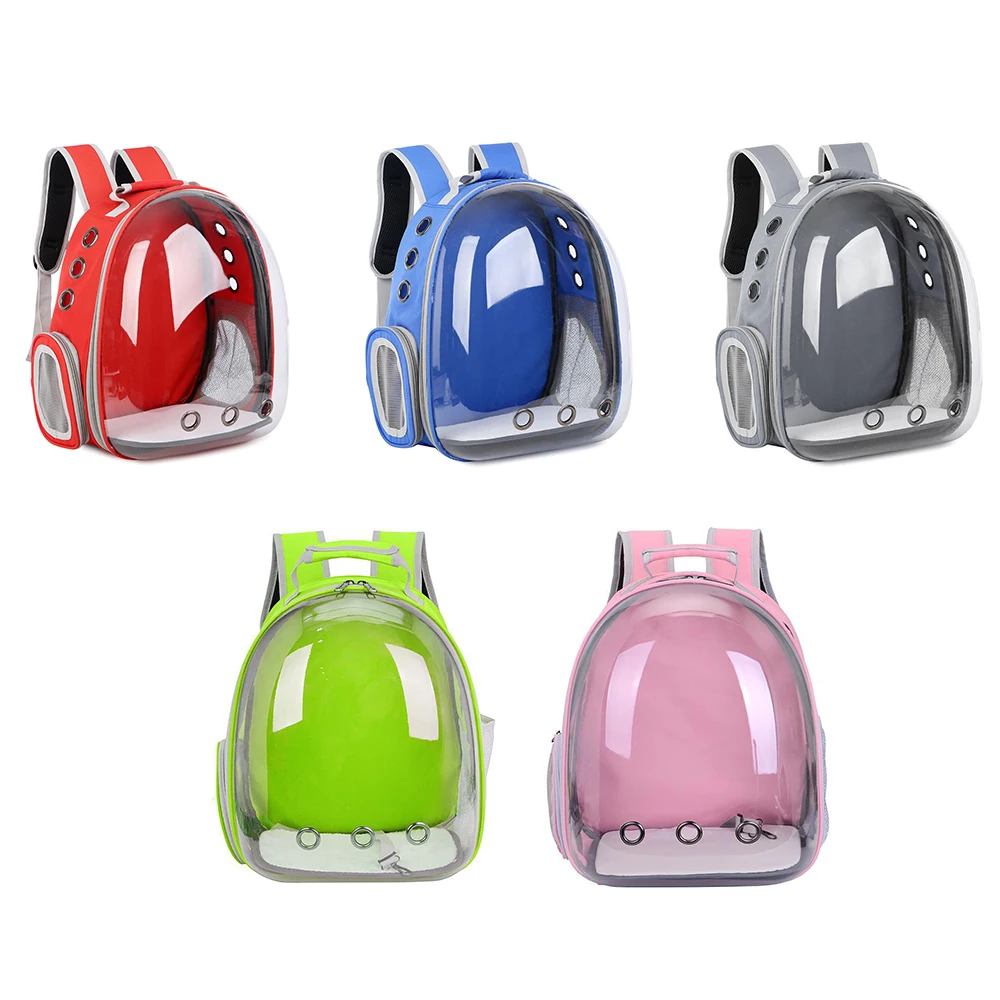 Bolsa de transporte para mascotas, mochila transparente y portátil, transpirable, cápsula espacial para cachorros y gatos - imagen 2