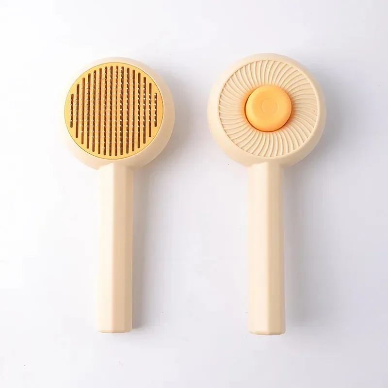 Cepillo rebanador de autolimpieza para perros y gatos, herramientas para quitar el pelo enredado, masajes, peine de pelo de mascotas, accesorios para mascotas - imagen 2