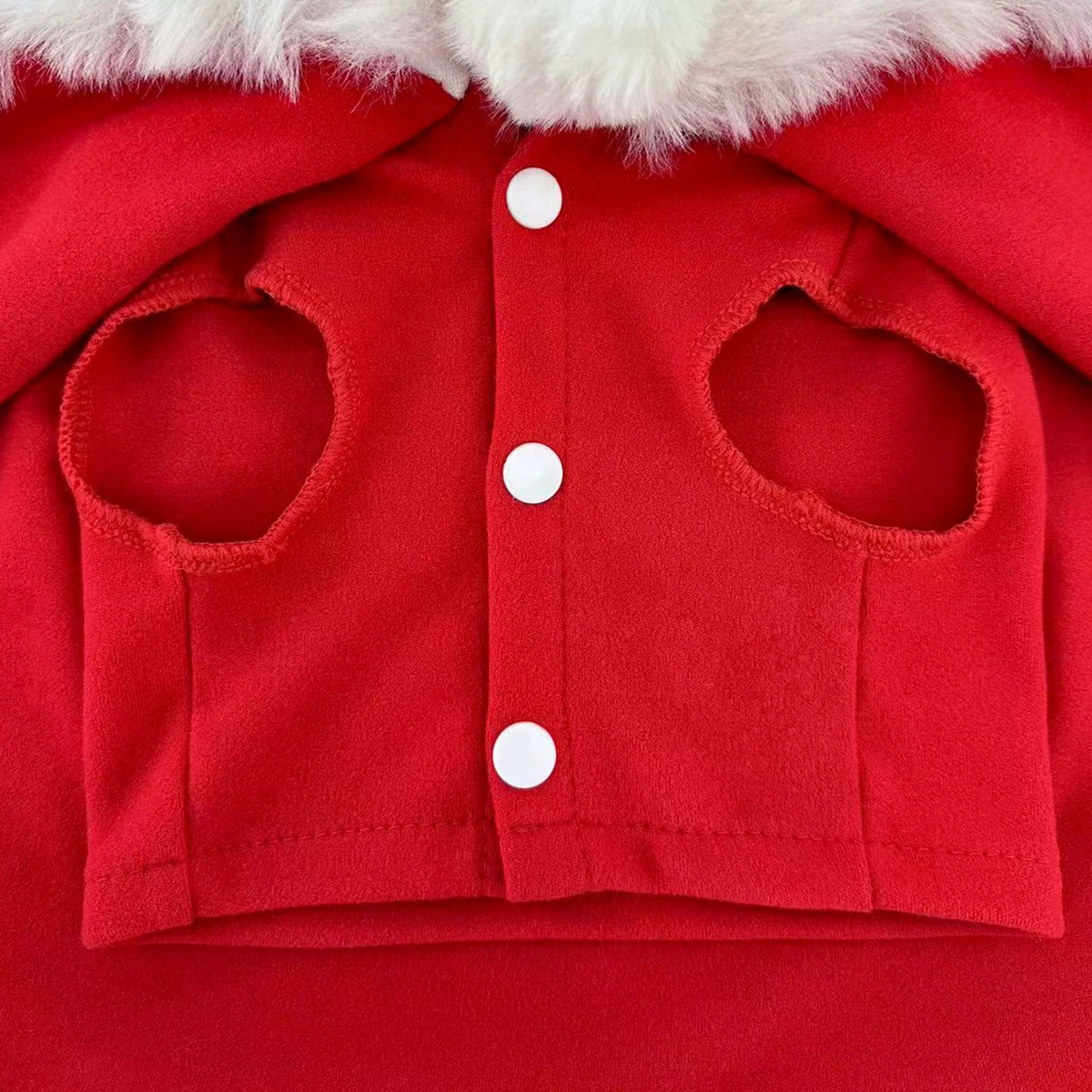 Nuestra capa roja para mascotas, diseñada universal para gatos y perros. Hecho a mano para mayor comodidad, mejora la moda festiva. - imagen 4