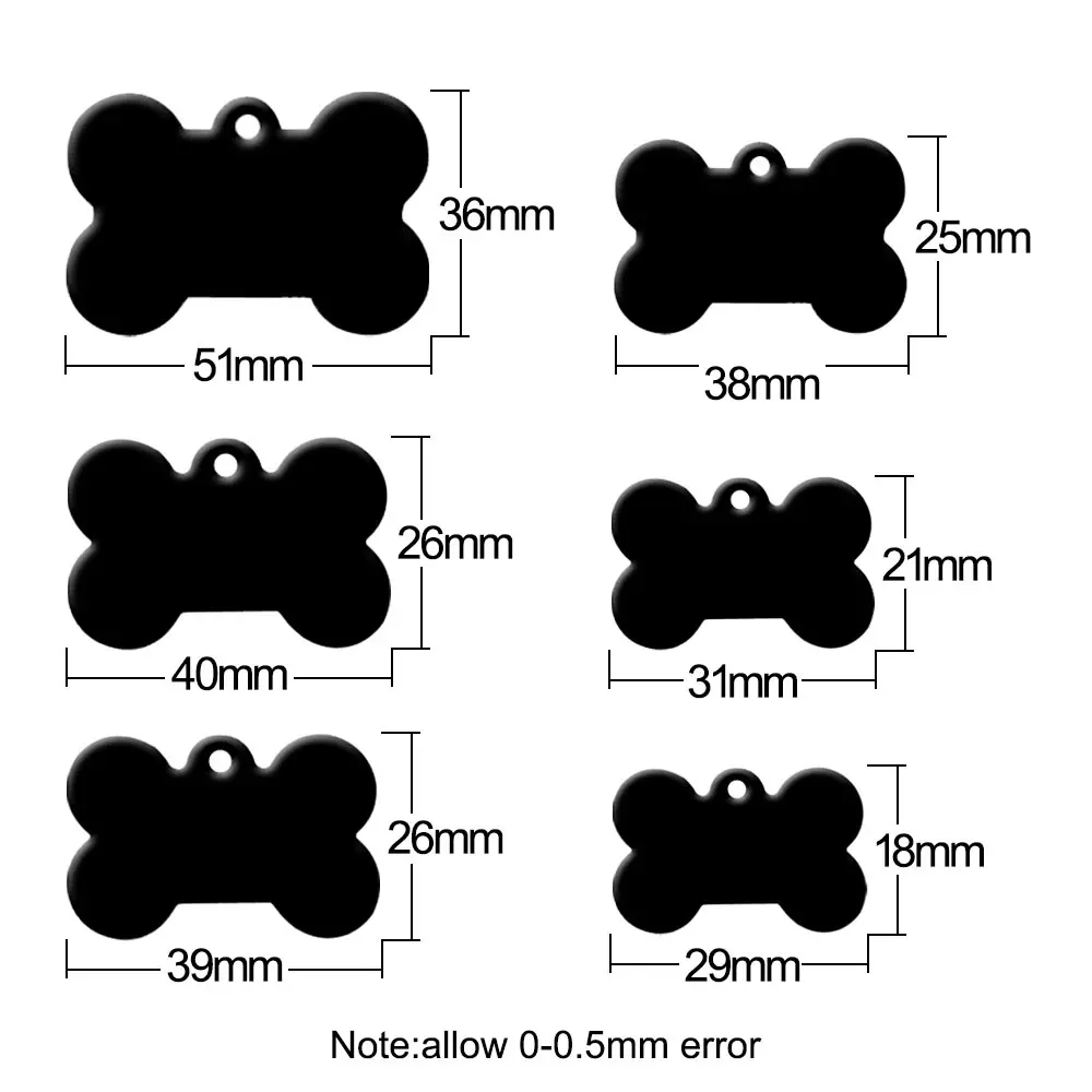 Etiquetas de identificación para perros y gatos - hueso clásico - imagen 5