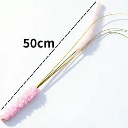 Varita de plumas interactiva para gatos – Juguete con bola y borras