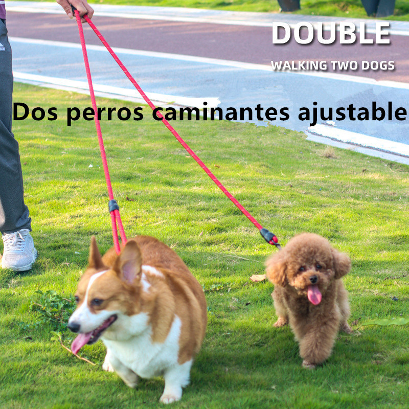 Dobles ajustables 2,4 M largo cuerdas perros deportivas