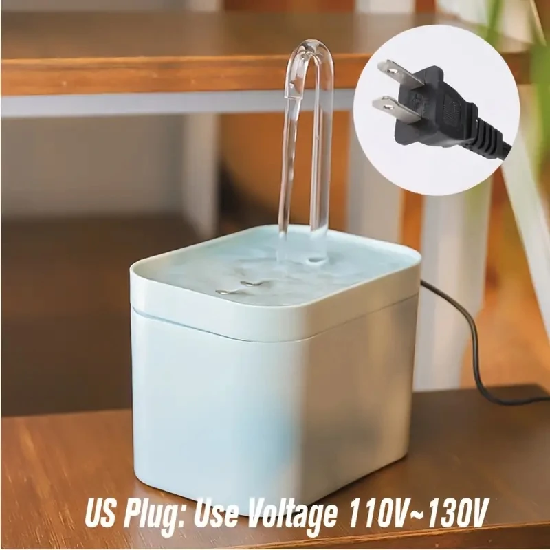 Fuente de agua para gatos con diseño de grifo, bomba ultrasilencioso alimentada por USB, dispensador de agua dulce con múltiples salidas para gatos y perros pequeños - imagen 5