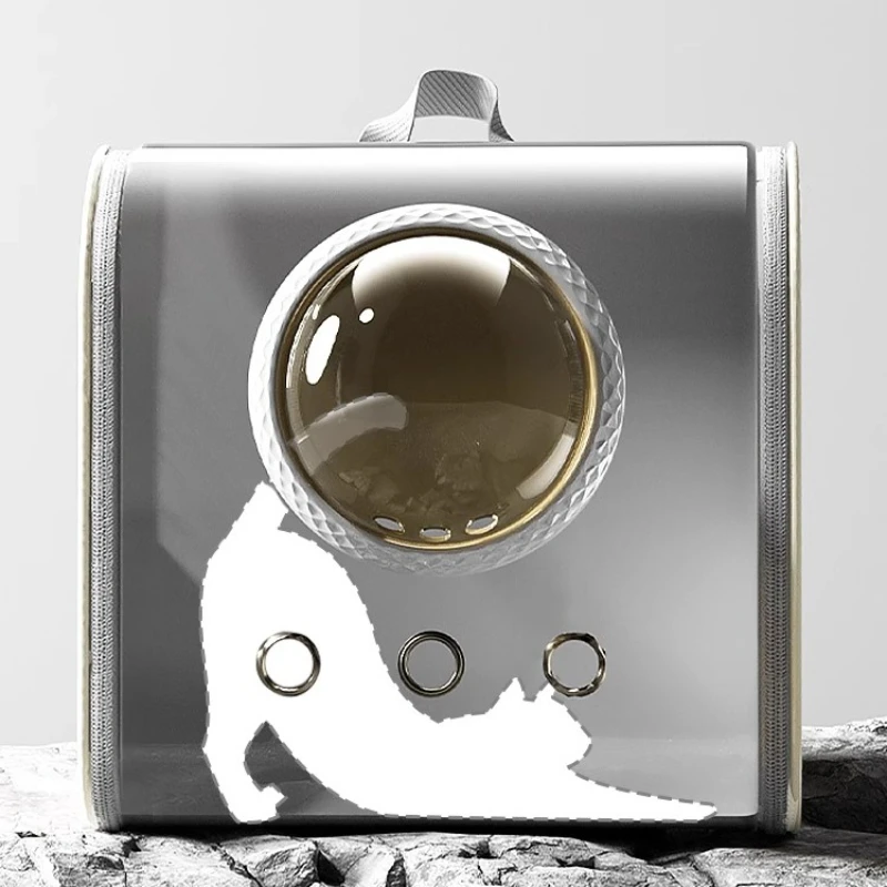 Bolsa transportadora portátil para gatos, mochila transpirable para gatos y gatitos, gran capacidad, transporte para gatos, bolsas de jaula para cachorros y gatos - imagen 3