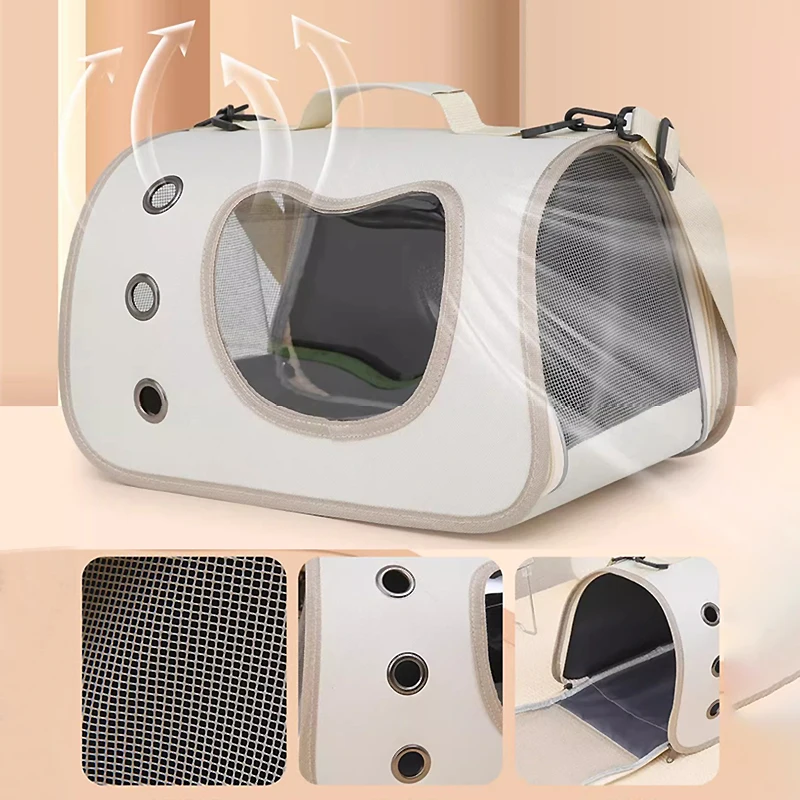 Bolsa transportadora portátil para gatos y perros, Ideal para viajes y actividades al aire libre, bolsas plegables para gatos, portabebés para perros pequeños - imagen 2