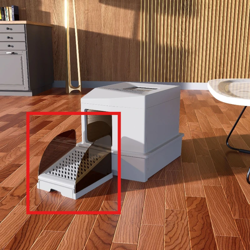 Cajón estera de arena para gatos, esteras de limpieza para gatos, filtro de arena para mascotas y gatitos, accesorios para cajas de arena para gatos, suministros de almohadilla de limpieza - imagen 3