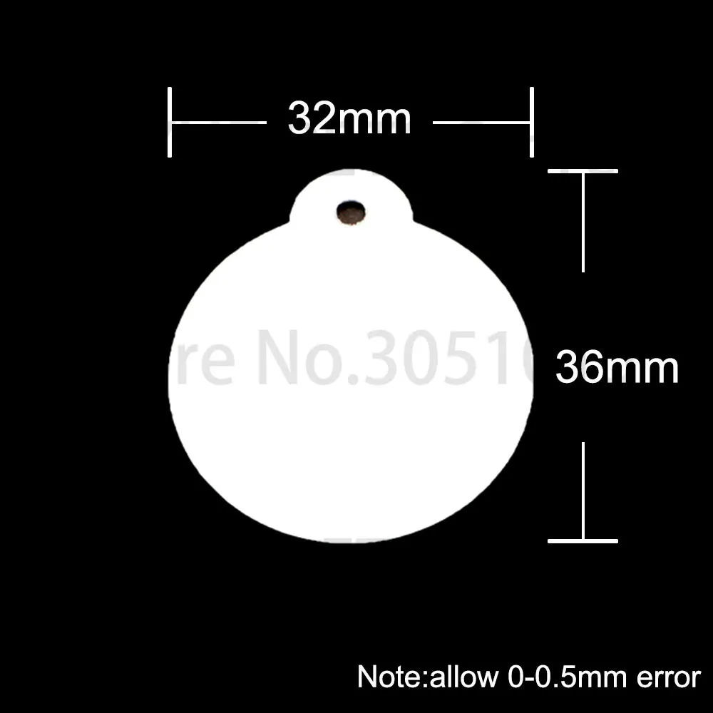 Placa identificación aluminio para perro y gato – Personalizable - imagen 2
