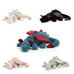 Bonita muñeco de peluche de dragón de nieve, almohada suave de 30/50/70cm y juguete interactivo para gatos, juguete interactivo para gatos, Animal relleno para mascotas