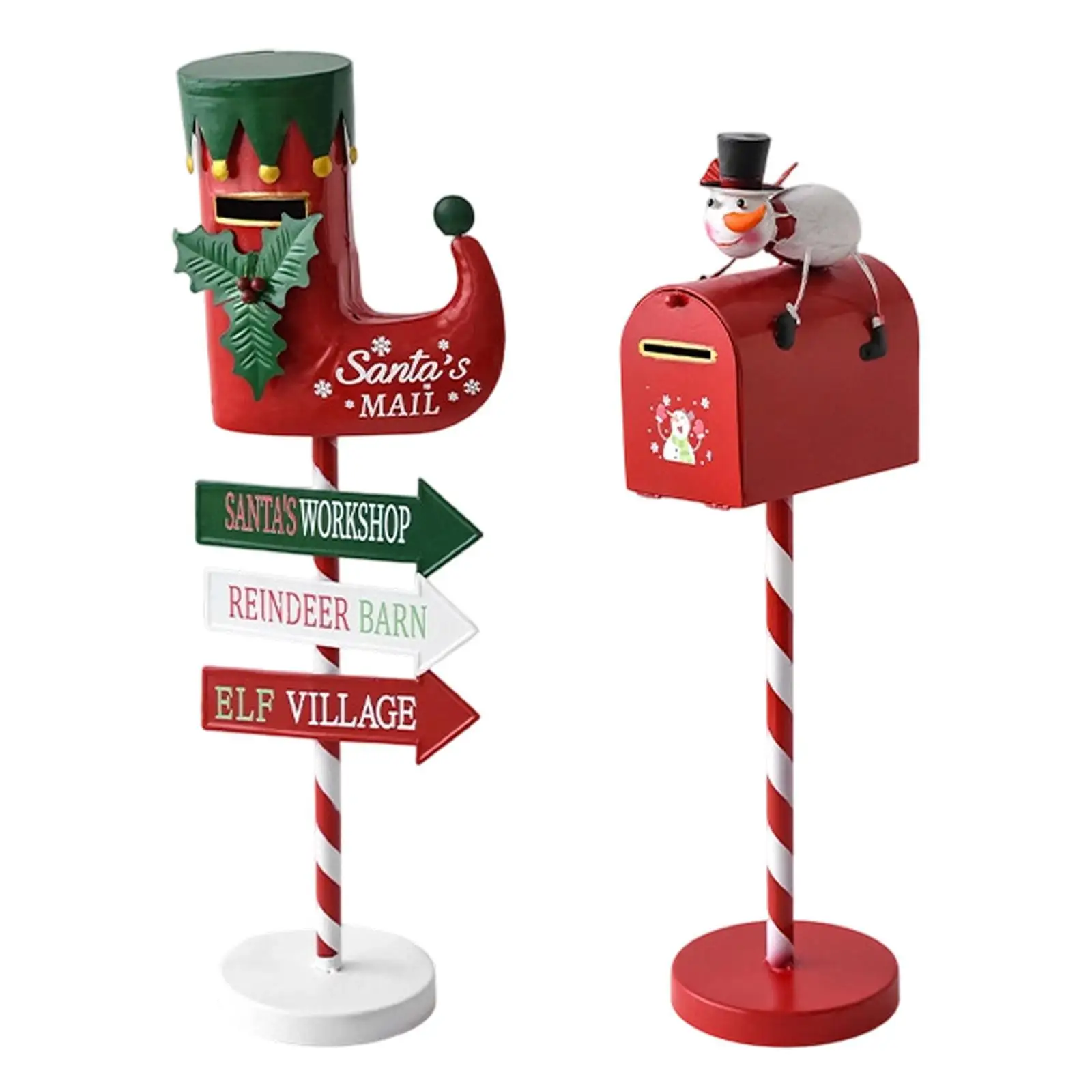 Christmas Mailbox Decoration, Iron Ornament, Housewarming Gift, Christmas