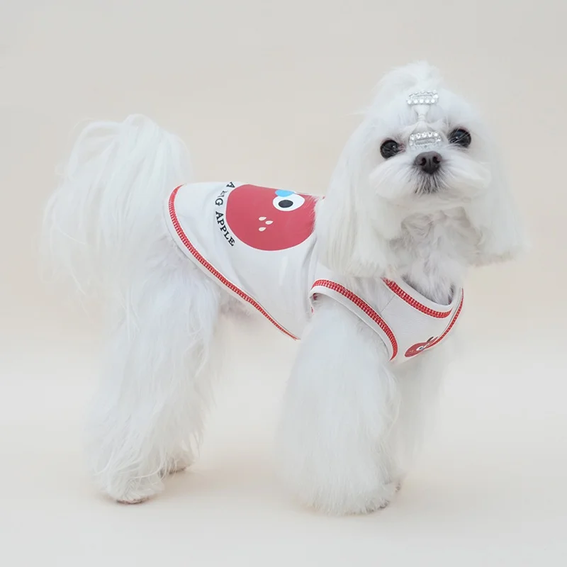 Chaleco de algodón sin mangas para perros pequeños Maltese y Yorkie - imagen 3