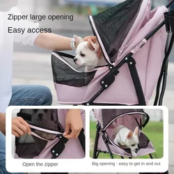 Coche buggy ligero y plegable para perros pequeños y gatos