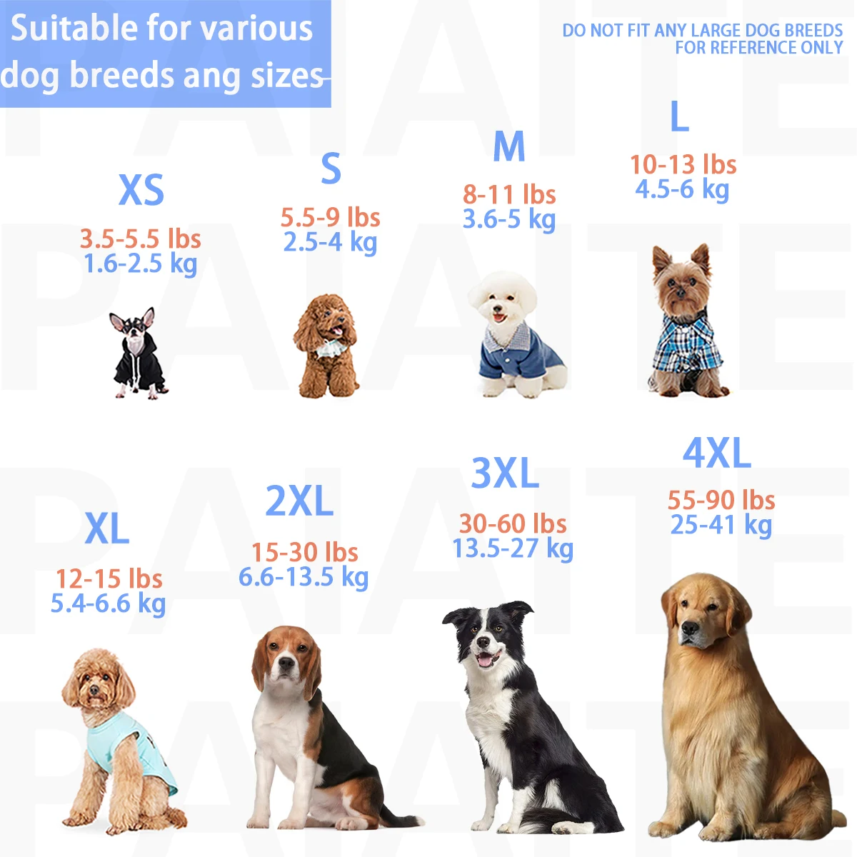 Ropa para perro de algodón suave y transpirable
