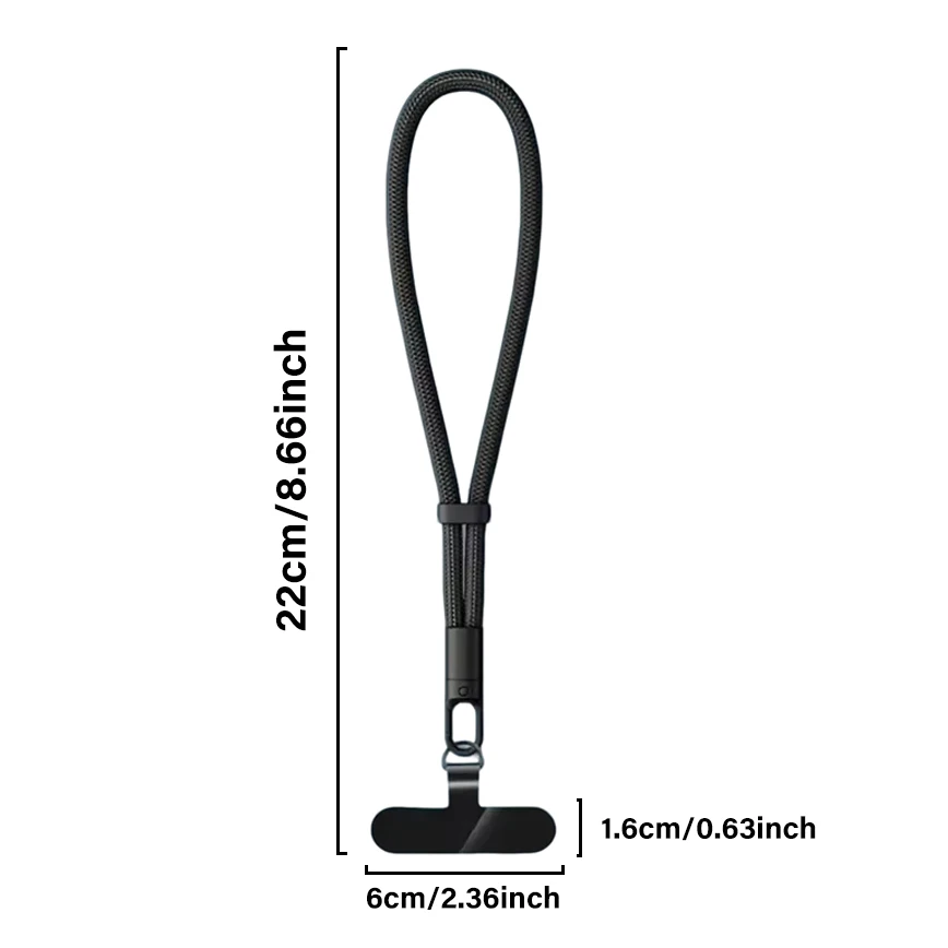 Correa corta anticaída para móvil ajustable resistente - imagen 3